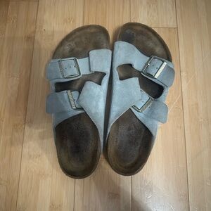 Blue Suede Birkenstocks